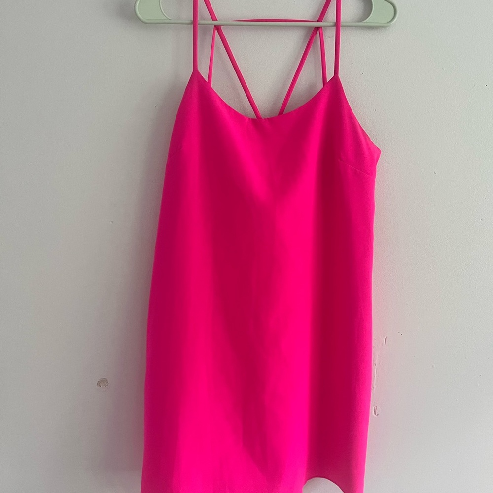 Skies Are Blue Hot Pink Dress